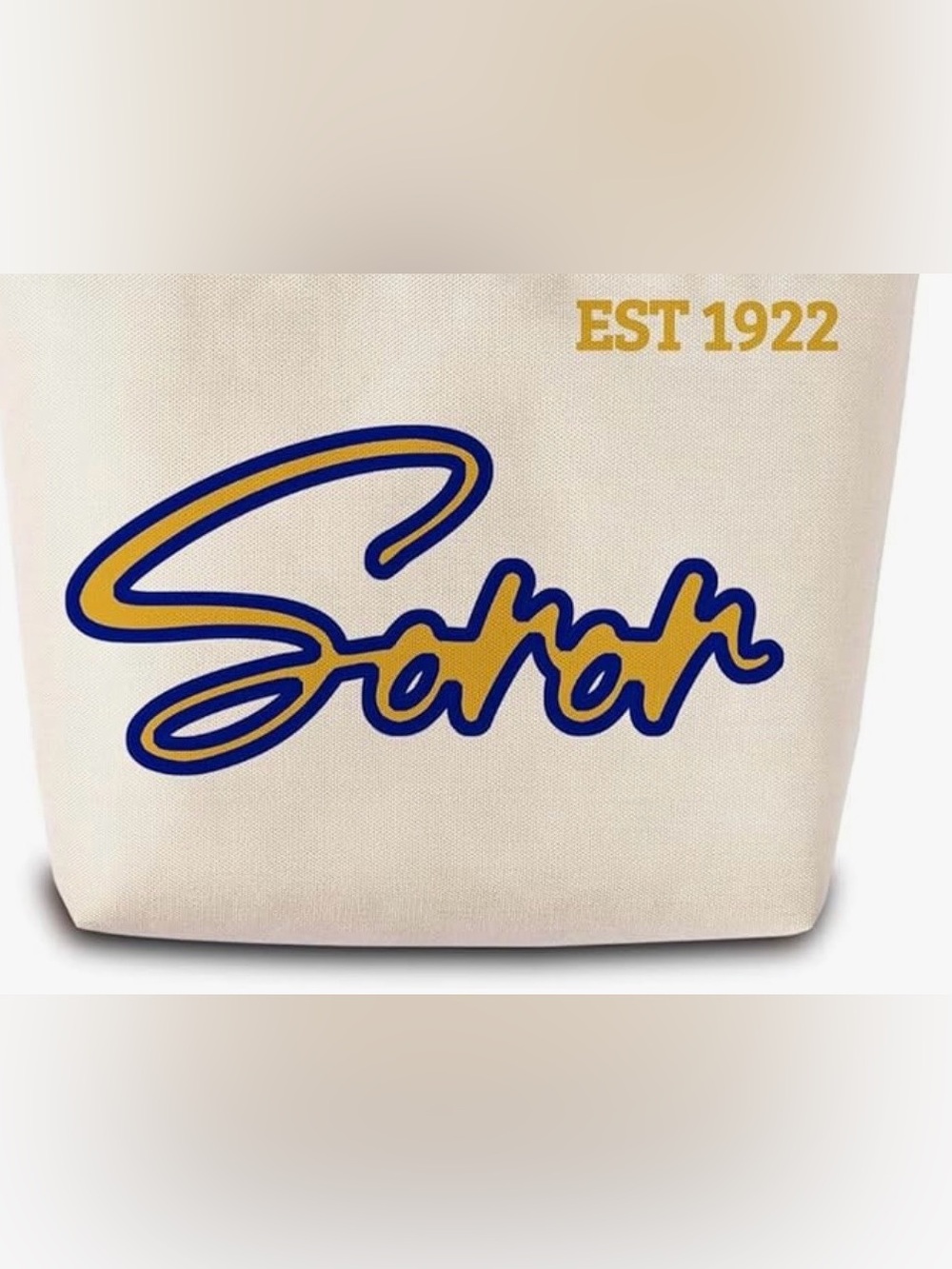 Sorority 1922 Presents Sisterhood Soror EST 1922 Canvas‎ Makeup Bag